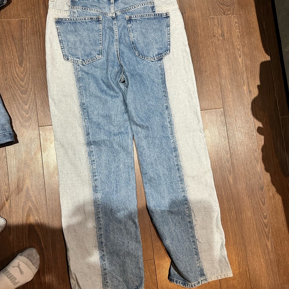 Mango High Rise Two-Tone Jeans - Picture 4 of 4